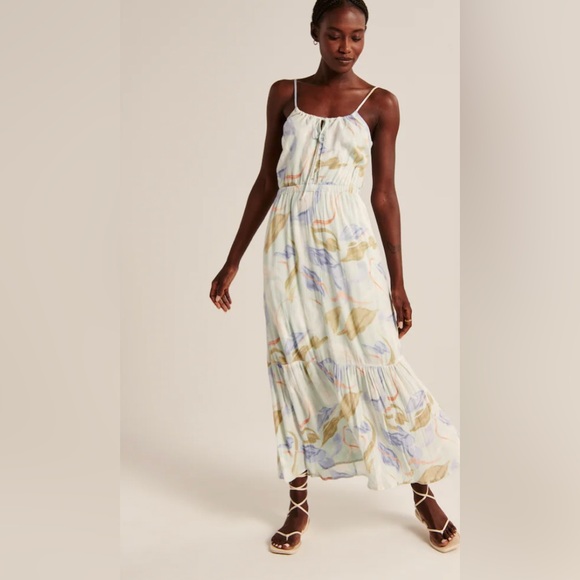 A&F - Easy Waist Midaxi Dress - Picture 1 of 7